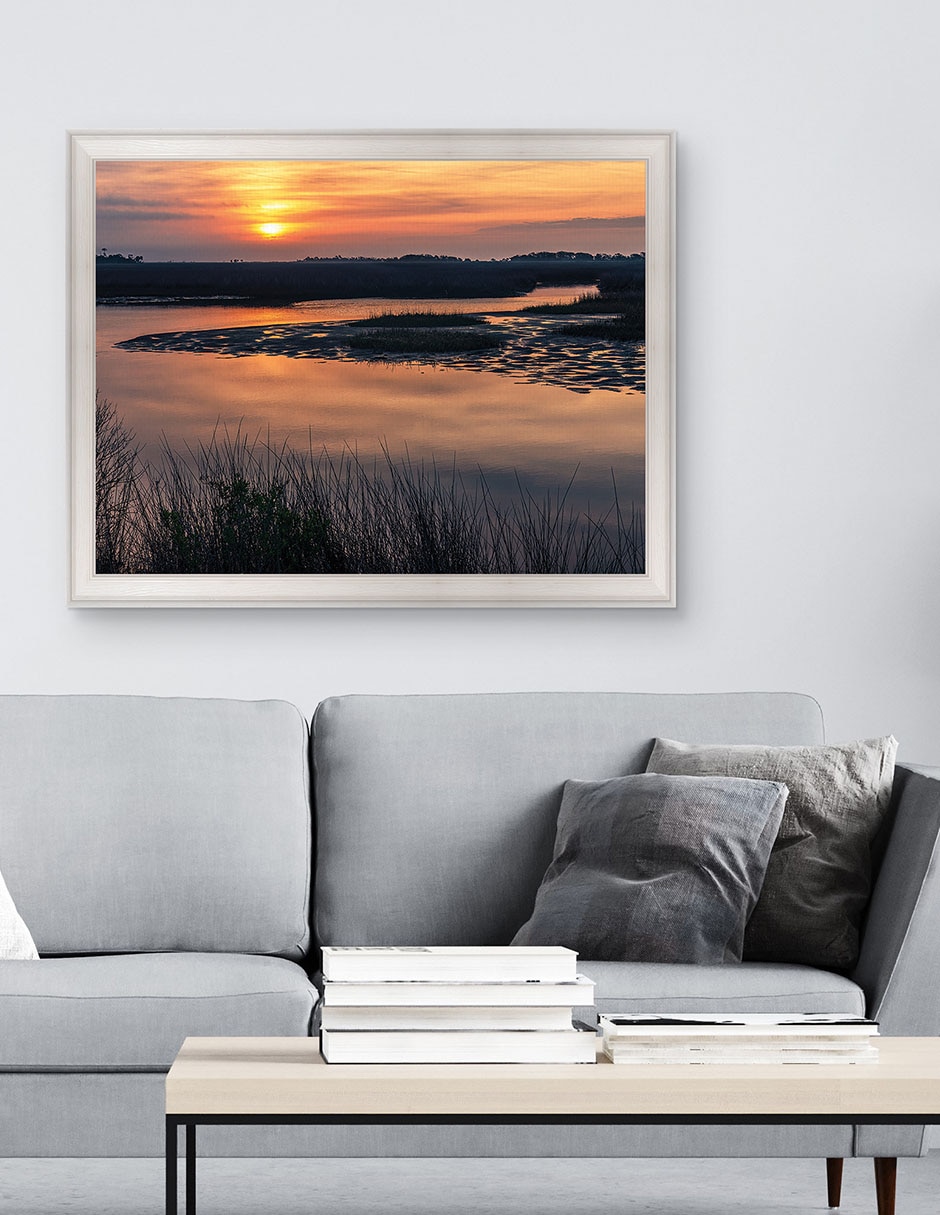 Cuadro decorativo Amanecer en Big Bend Florida de Andy Crawford técnica mixta 3