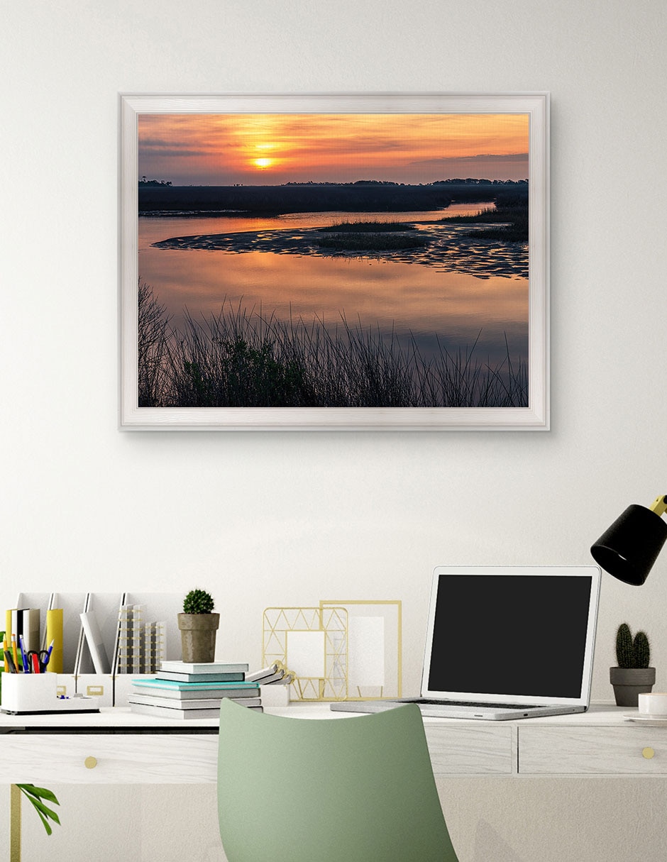Cuadro decorativo Amanecer en Big Bend Florida de Andy Crawford técnica mixta 4