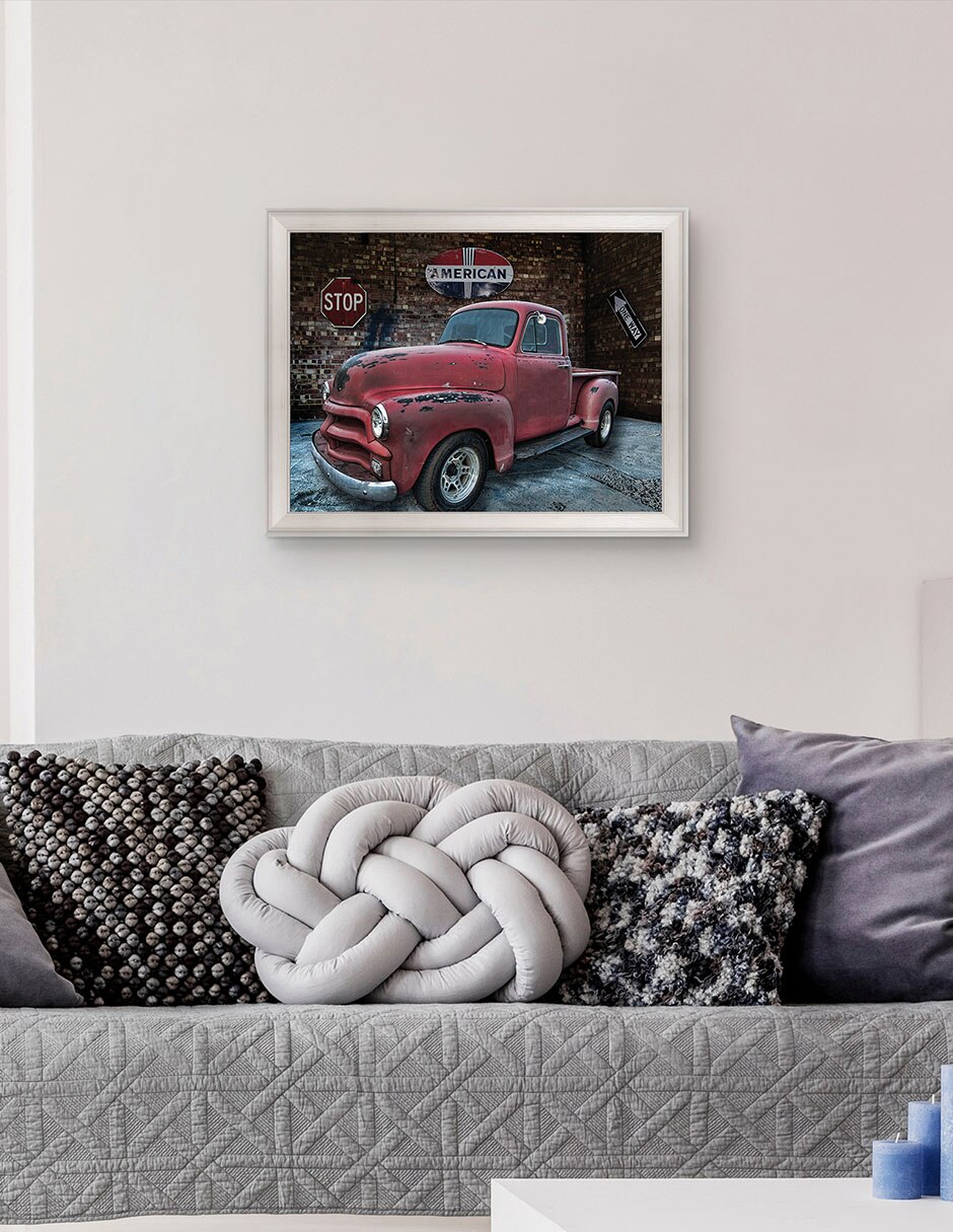 Cuadro decorativo Camioneta Chevrolet 1954 de Lori Hutchison técnica mixta 2