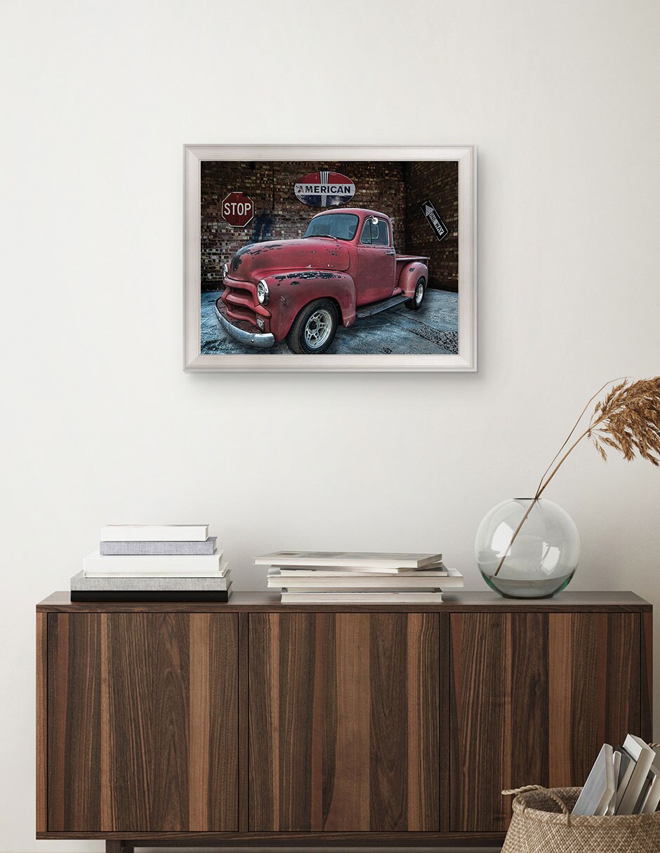 Cuadro decorativo Camioneta Chevrolet 1954 de Lori Hutchison técnica mixta 3
