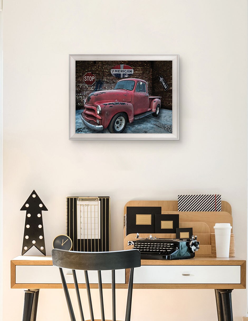 Cuadro decorativo Camioneta Chevrolet 1954 de Lori Hutchison técnica mixta 4