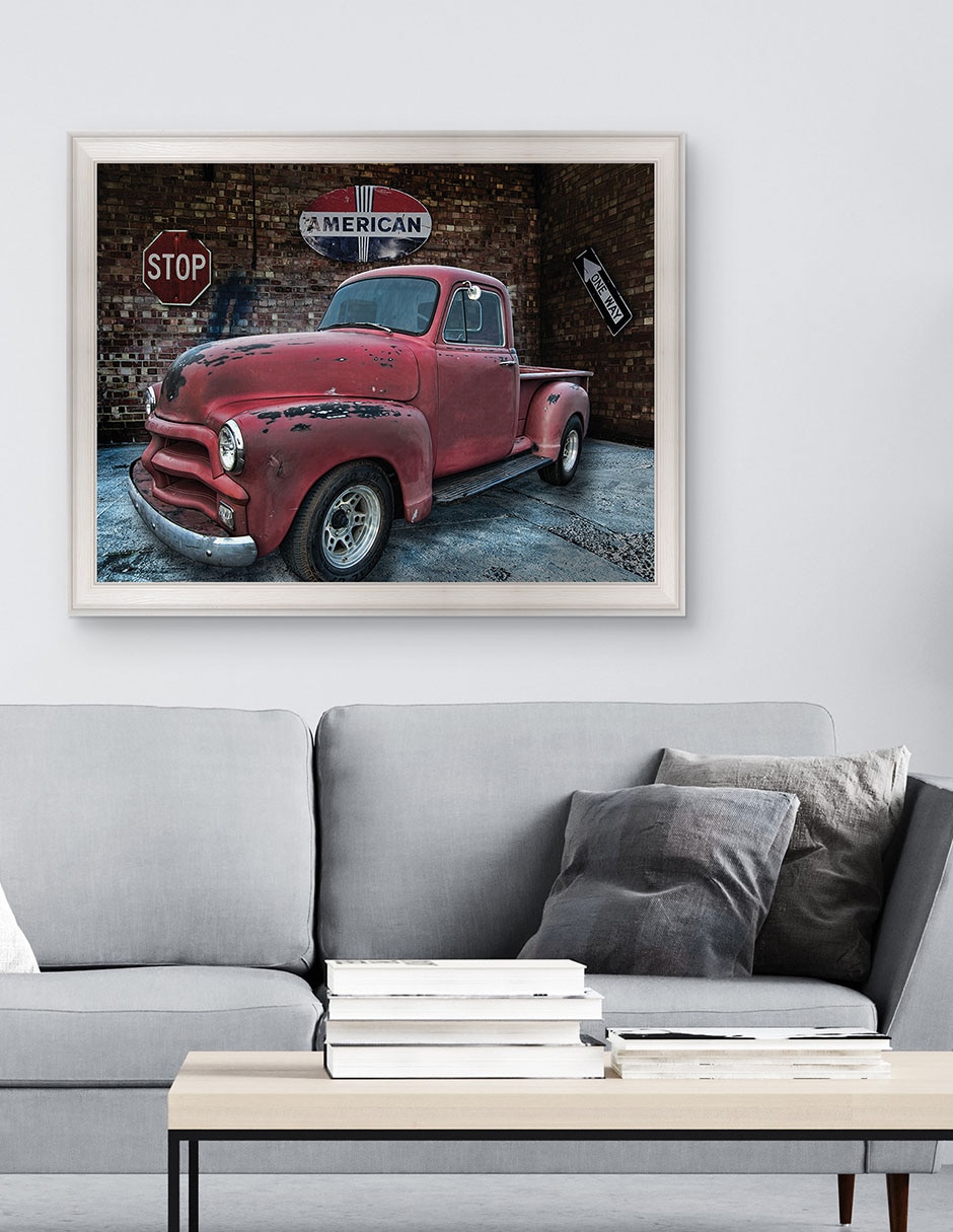 Cuadro decorativo Camioneta Chevrolet 1954 de Lori Hutchison técnica mixta 3