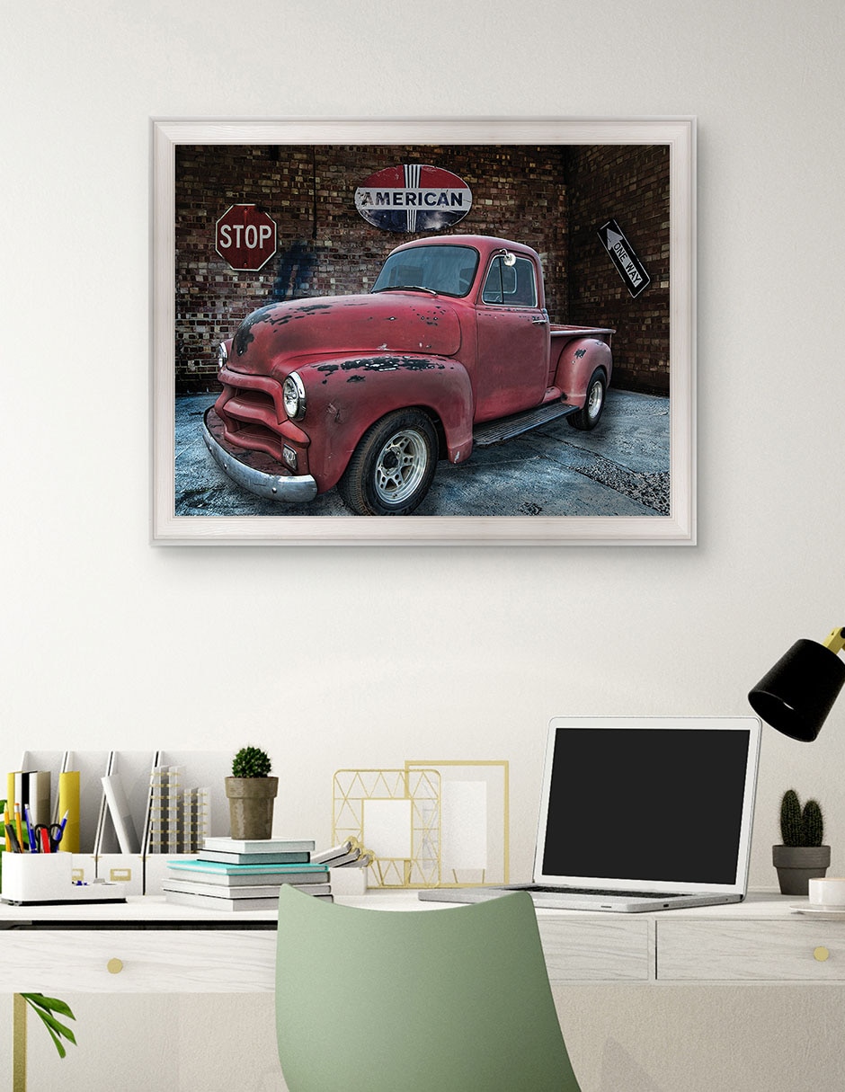 Cuadro decorativo Camioneta Chevrolet 1954 de Lori Hutchison técnica mixta 4