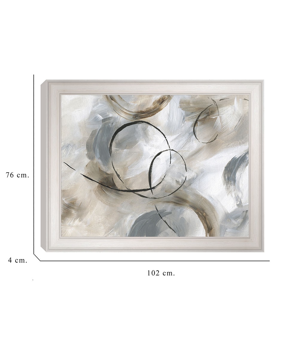 Cuadro decorativo Alegre de Nan técnica mixta 6