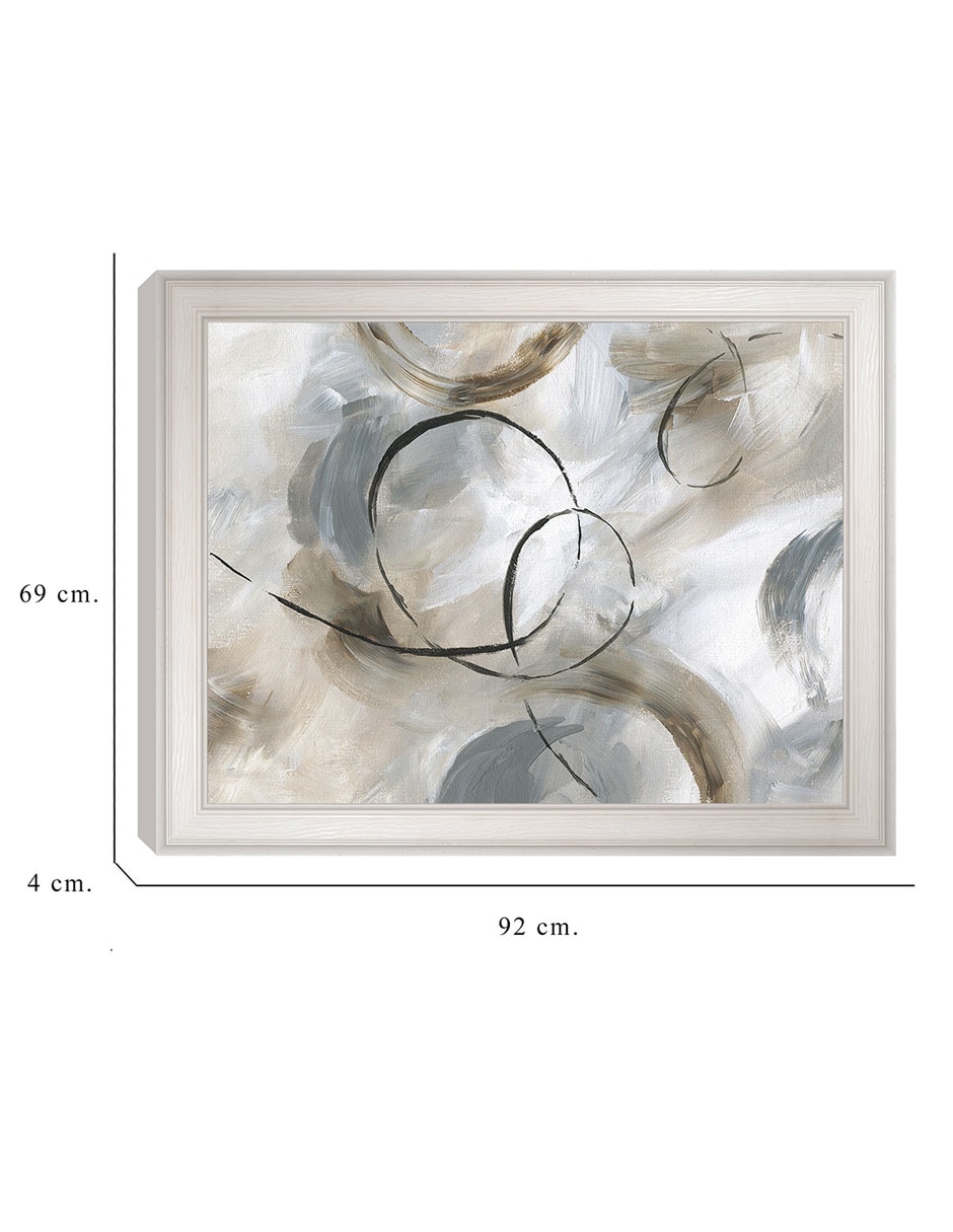 Cuadro decorativo Alegre de Nan técnica mixta 2