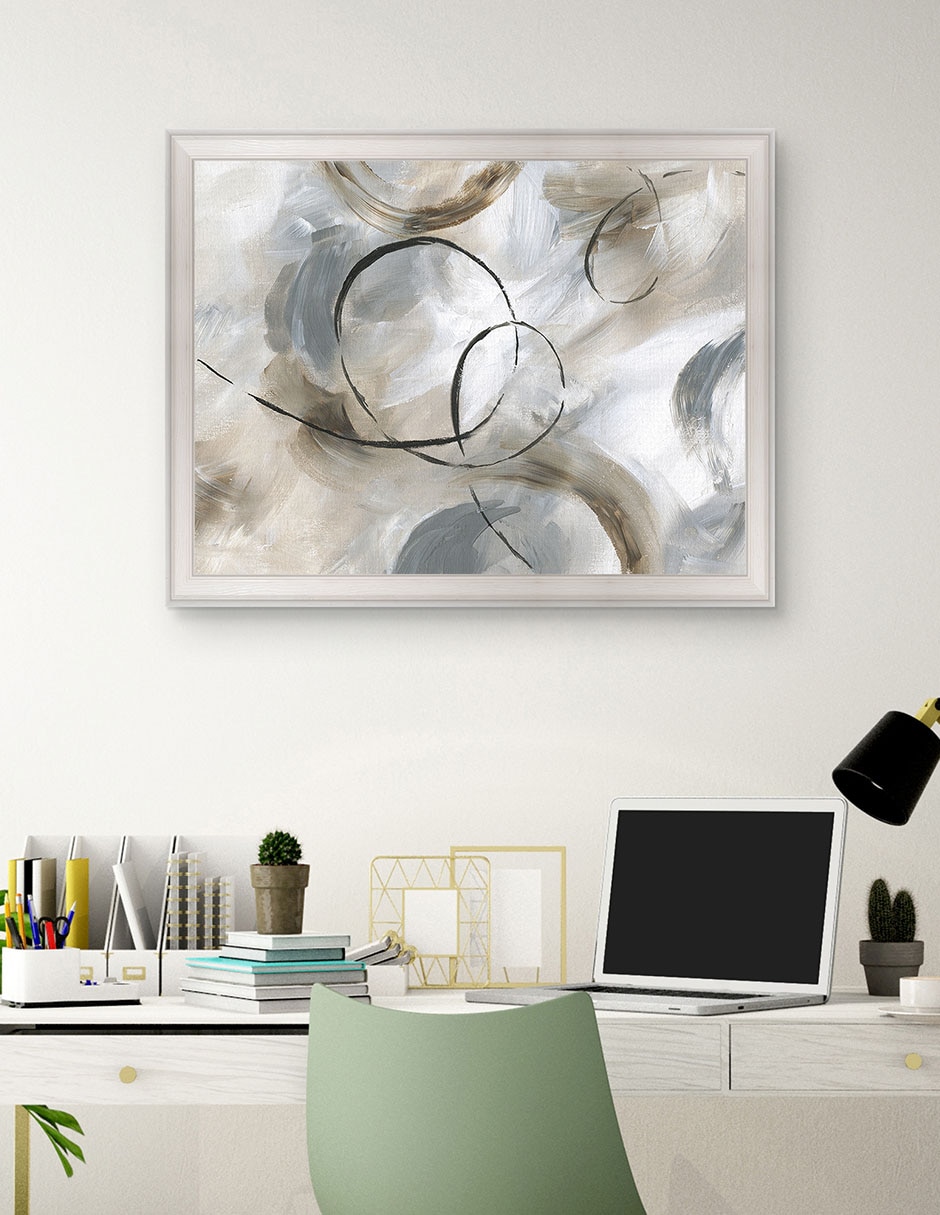 Cuadro decorativo Alegre de Nan técnica mixta 4