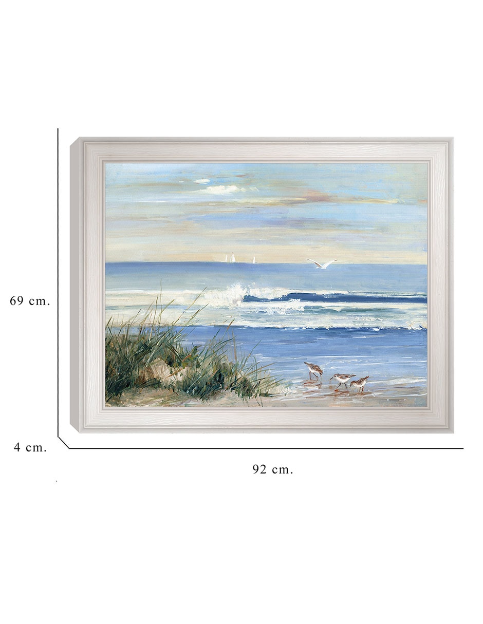Cuadro decorativo Recolectores de playa de Sally Swatland técnica mixta 6