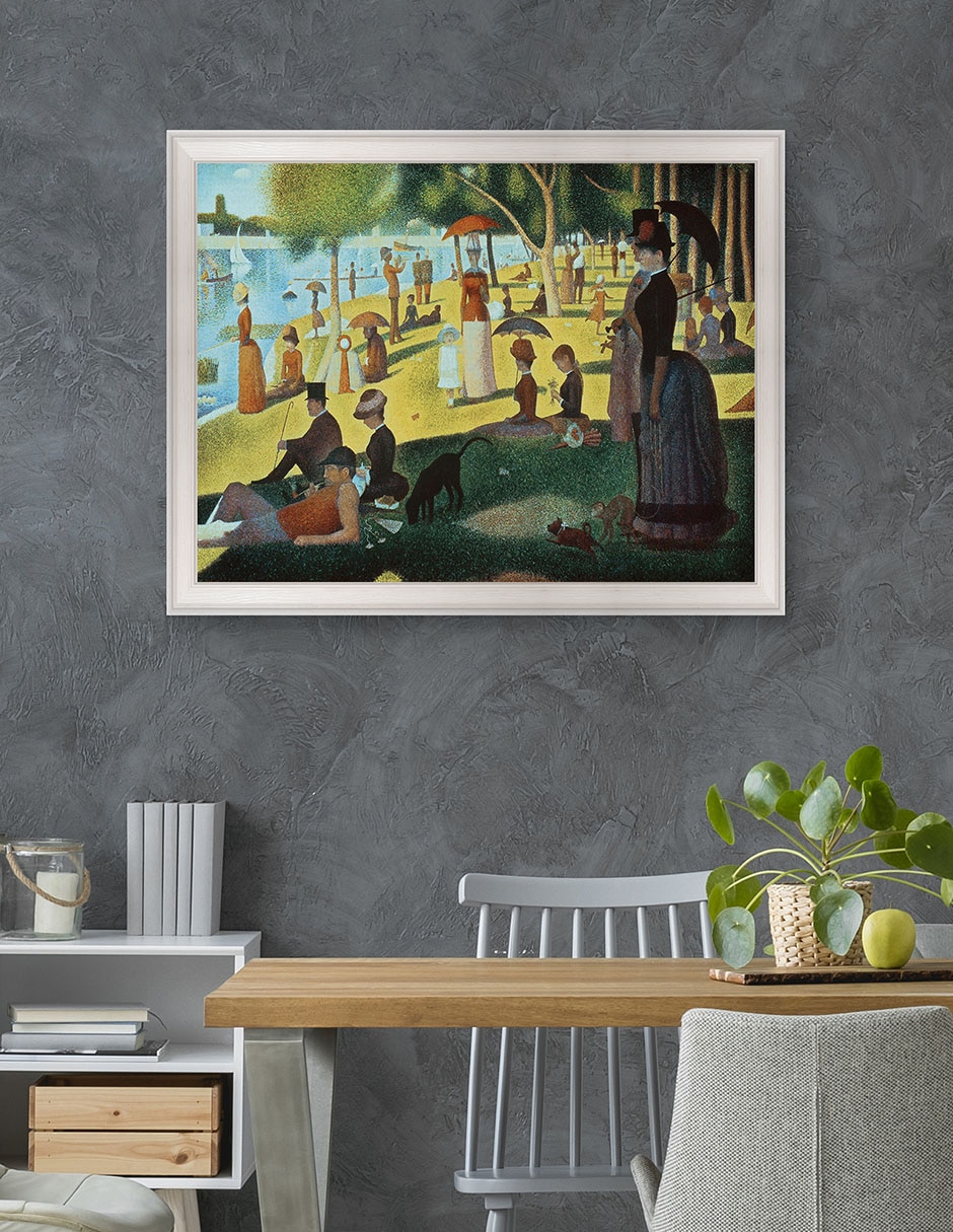 Cuadro decorativo Seurat – Tarde de domingo en la isla de Portfolio Arts Group técnica mixta 4