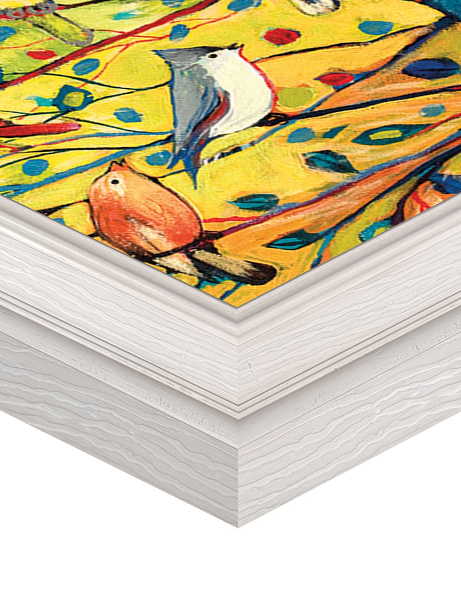 Cuadro decorativo 27 aves de Jennifer Lommers técnica mixta 6