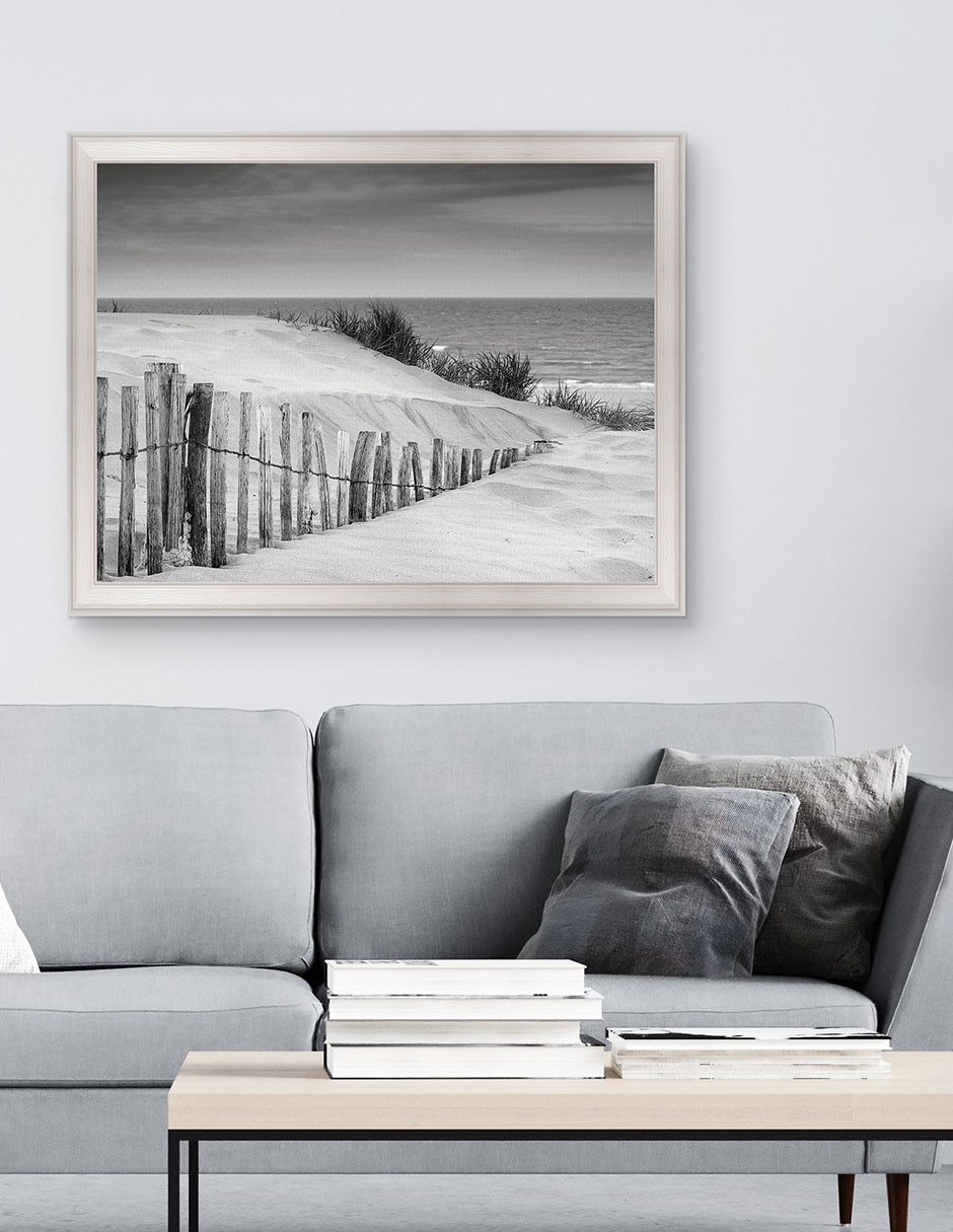 Cuadro decorativo Dunas en blanco y negro suave de DP Gallery técnica mixta 3