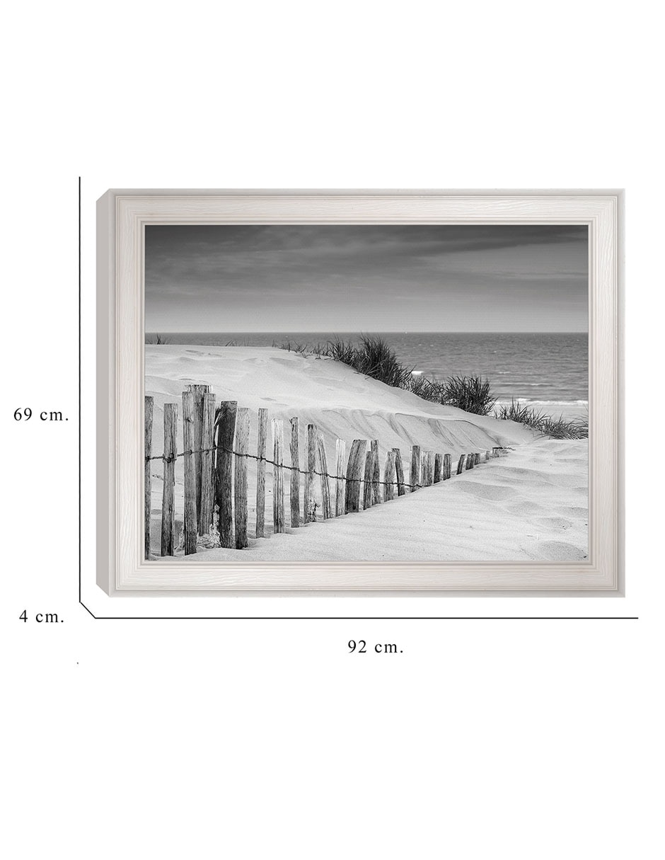 Cuadro decorativo Dunas en blanco y negro suave de DP Gallery técnica mixta 2