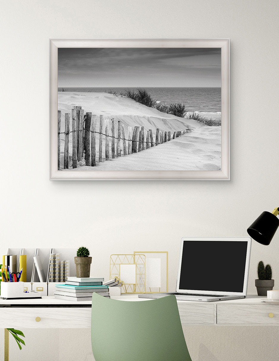 Cuadro decorativo Dunas en blanco y negro suave de DP Gallery técnica mixta 4
