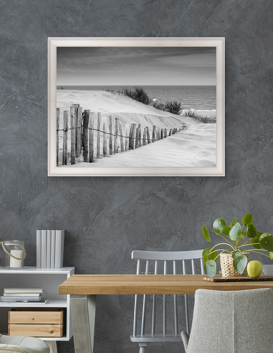Cuadro decorativo Dunas en blanco y negro suave de DP Gallery técnica mixta 5