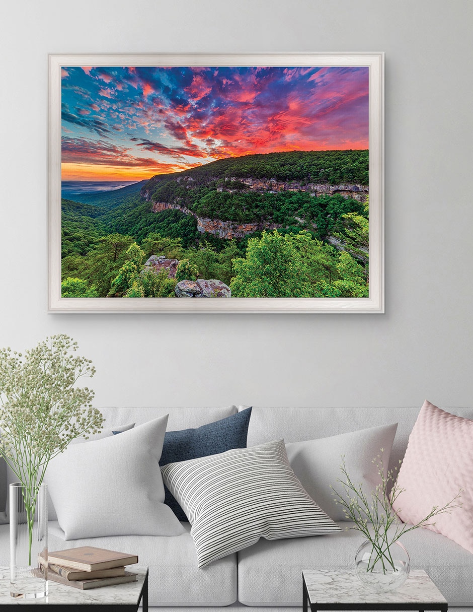 Cuadro decorativo Amanecer en Cloudland Canyon de Andy Crawford técnica mixta 3