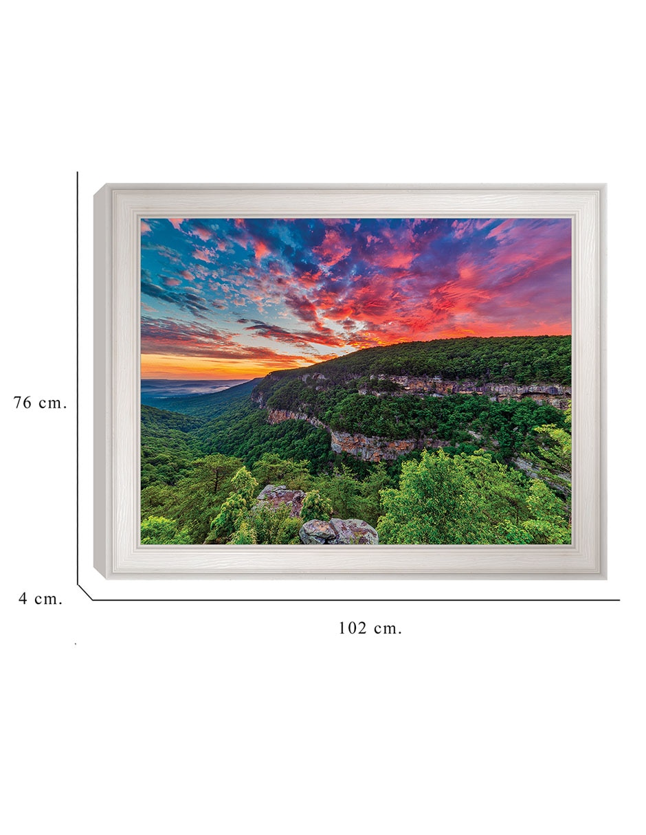 Cuadro decorativo Amanecer en Cloudland Canyon de Andy Crawford técnica mixta 2