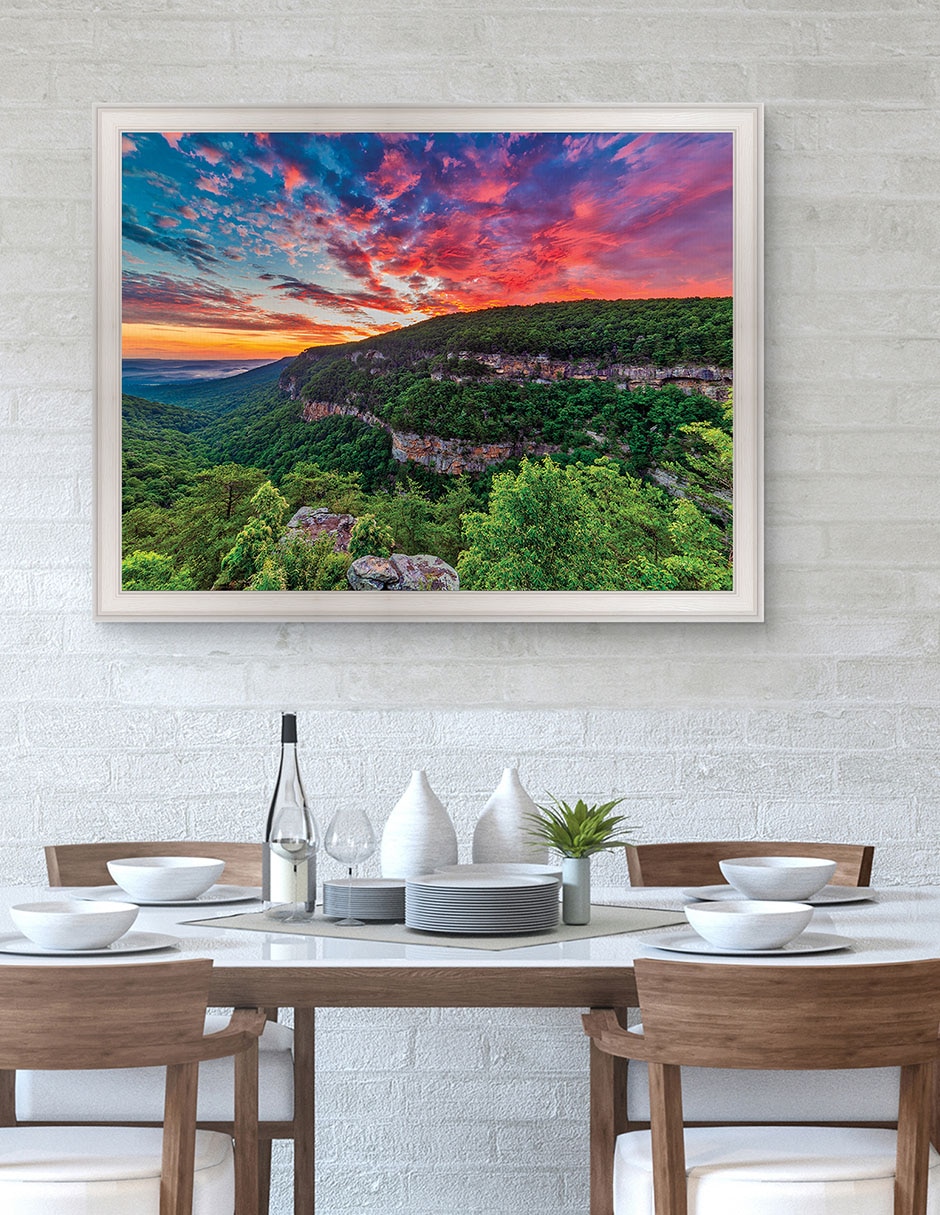 Cuadro decorativo Amanecer en Cloudland Canyon de Andy Crawford técnica mixta 4