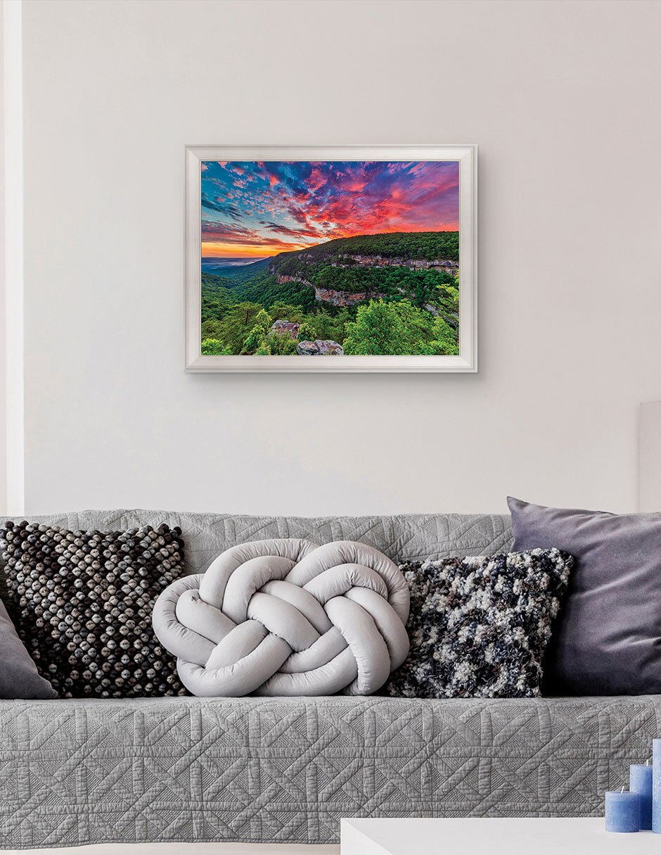 Cuadro decorativo Amanecer en Cloudland Canyon de Andy Crawford técnica mixta 2