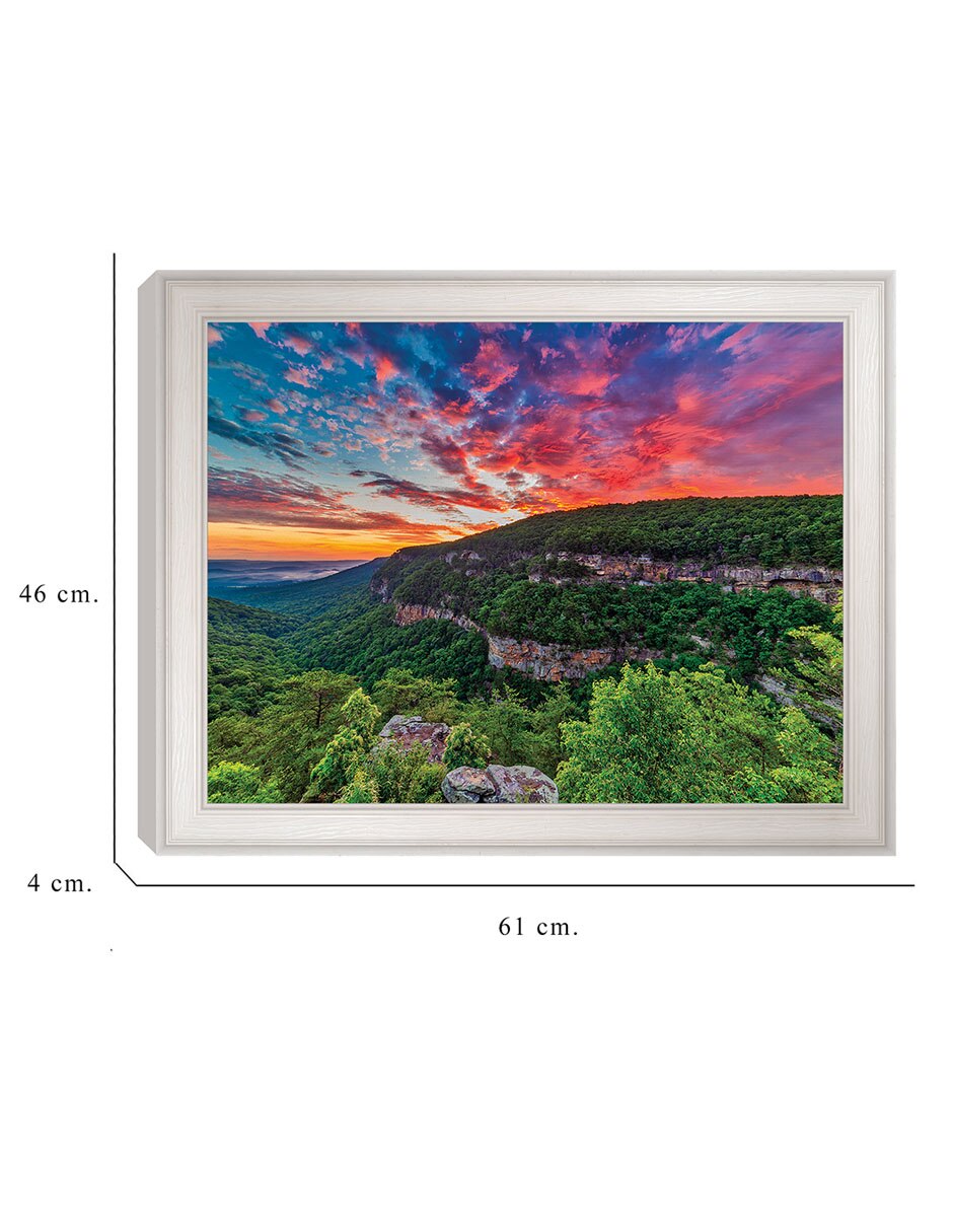 Cuadro decorativo Amanecer en Cloudland Canyon de Andy Crawford técnica mixta 6