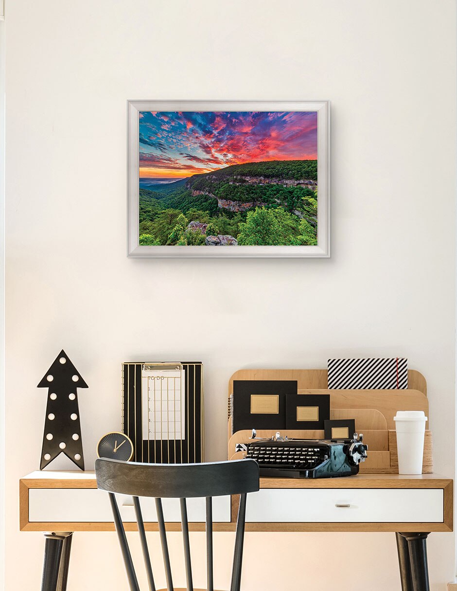 Cuadro decorativo Amanecer en Cloudland Canyon de Andy Crawford técnica mixta 4