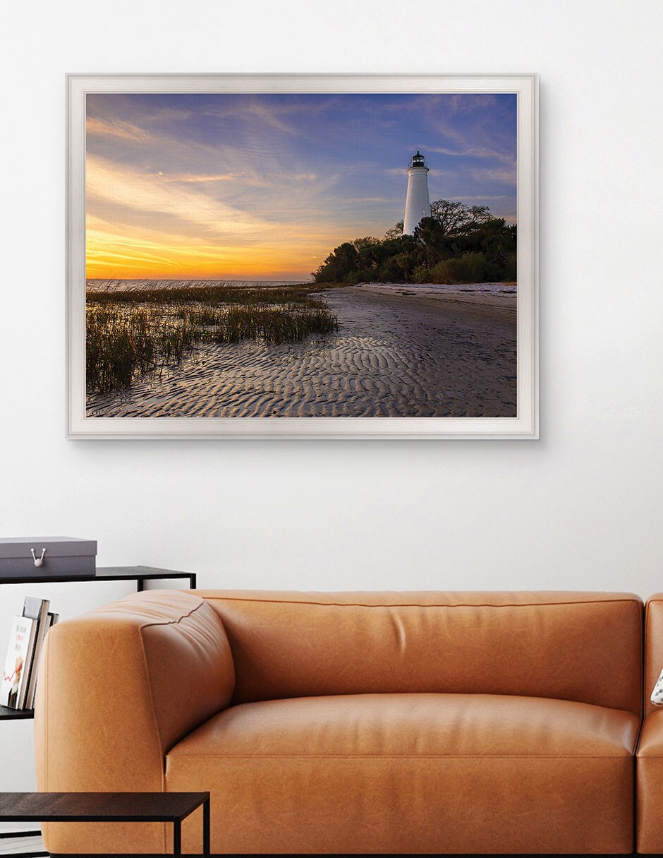 Cuadro decorativo Atardecer en el faro St Marks de Andy Crawford técnica mixta 5
