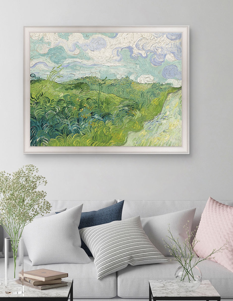 Cuadro decorativo Campos de trigo verde, Auvers (1890) de Vincent van Gogh técnica mixta 3