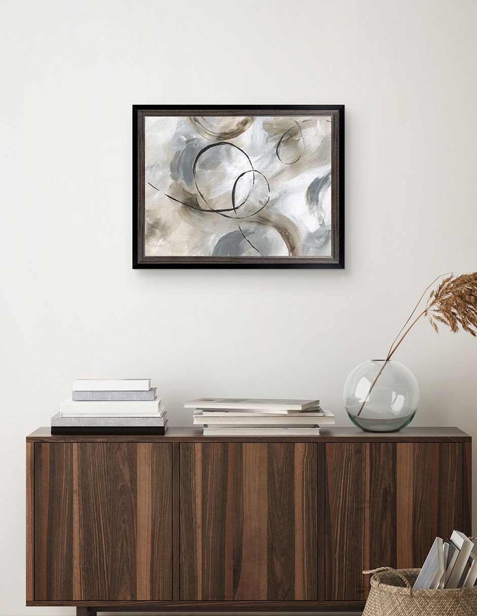Cuadro decorativo Alegre de Nan técnica mixta 3