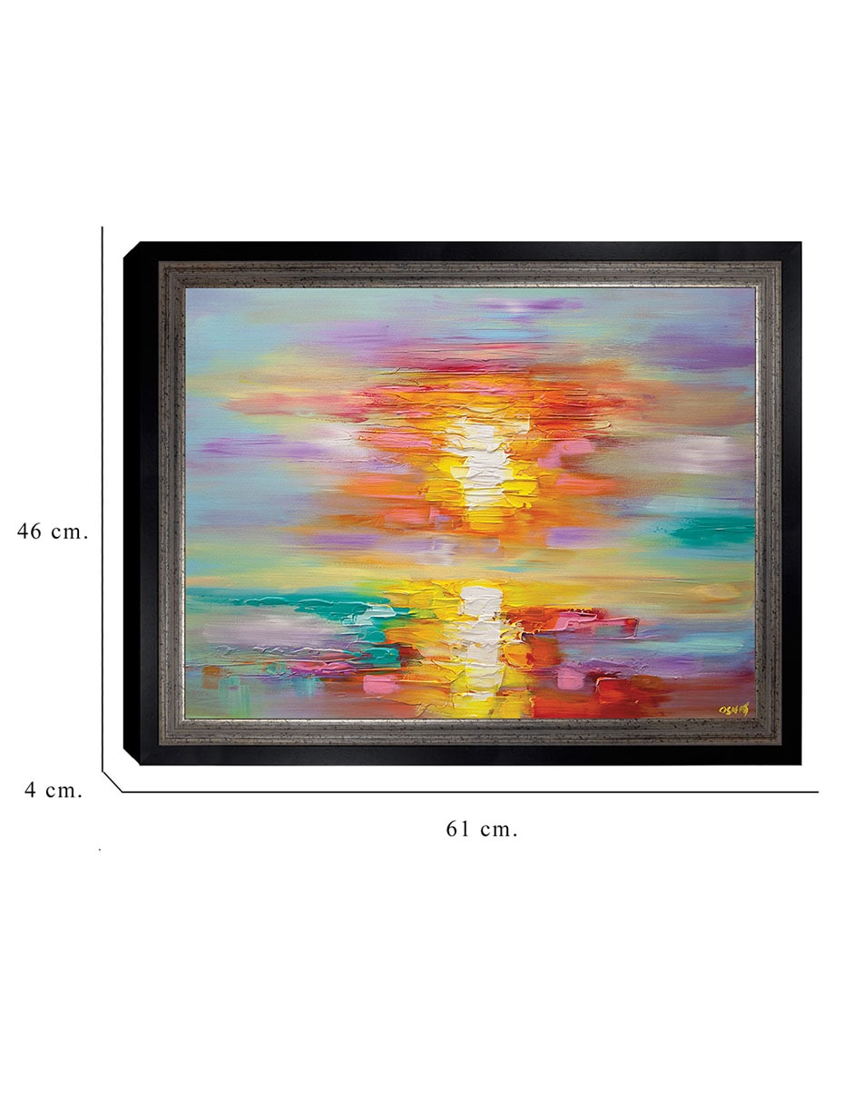 Cuadro decorativo Amanecer abstracto de Osnat Tzadok técnica mixta 2