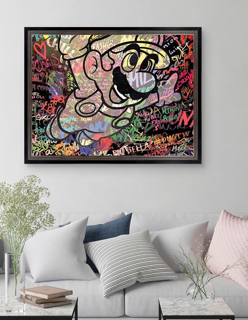 Cuadro decorativo Graffiti de Mario caricatura de The Pop Art Factory técnica mixta 2