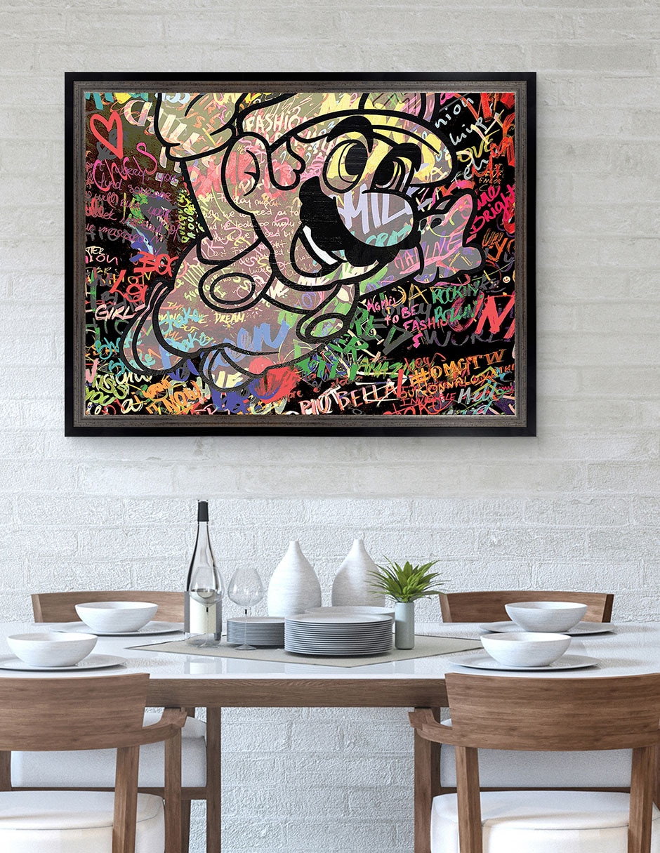 Cuadro decorativo Graffiti de Mario caricatura de The Pop Art Factory técnica mixta 3
