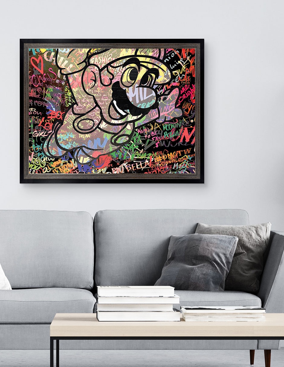 Cuadro decorativo Graffiti de Mario caricatura de The Pop Art Factory técnica mixta 3