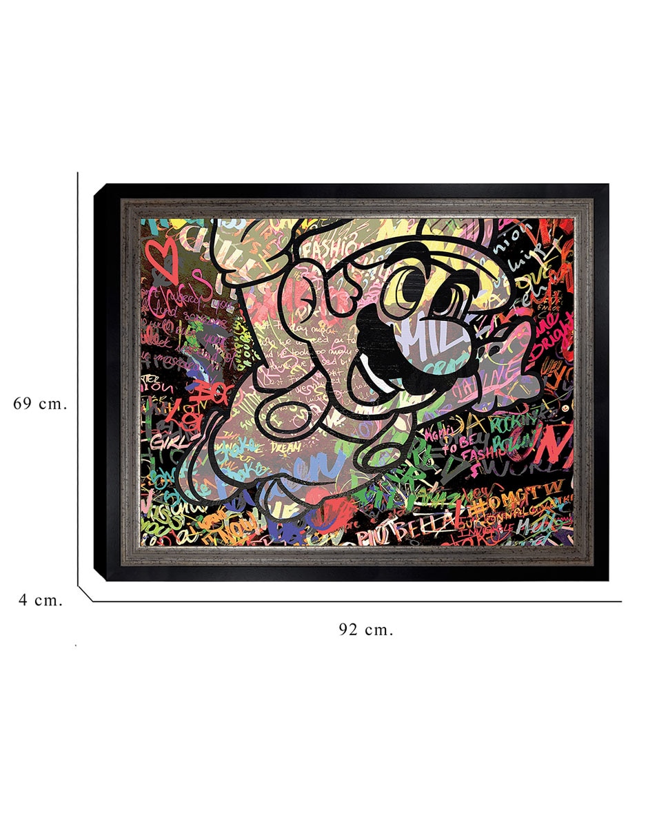 Cuadro decorativo Graffiti de Mario caricatura de The Pop Art Factory técnica mixta 2
