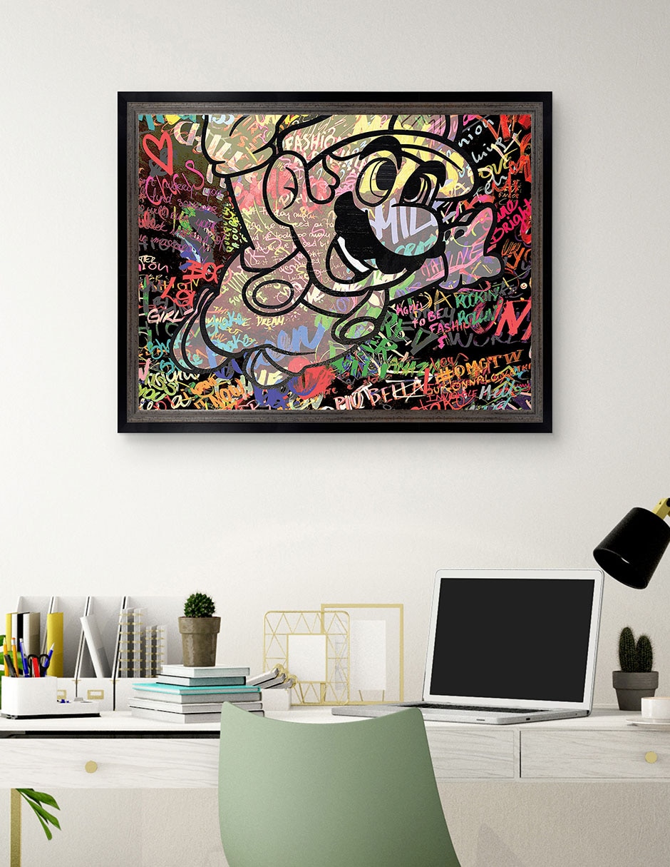 Cuadro decorativo Graffiti de Mario caricatura de The Pop Art Factory técnica mixta 4