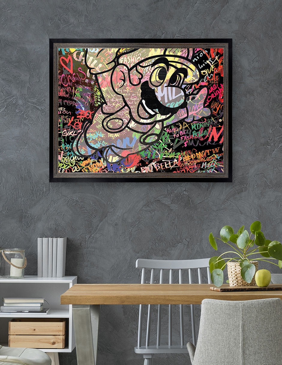 Cuadro decorativo Graffiti de Mario caricatura de The Pop Art Factory técnica mixta 5