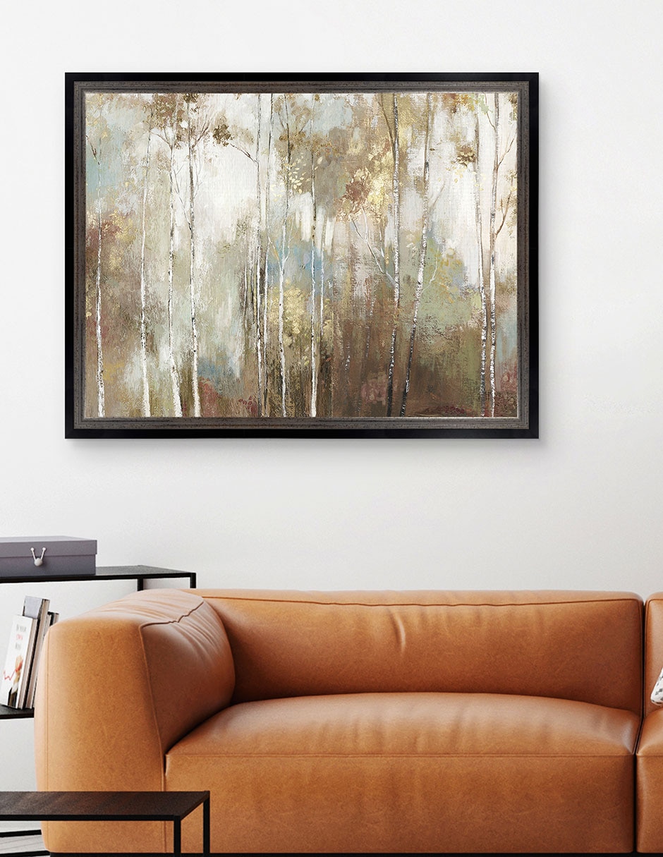 Cuadro decorativo Abedul fino III de Allison Pearce técnica mixta 4
