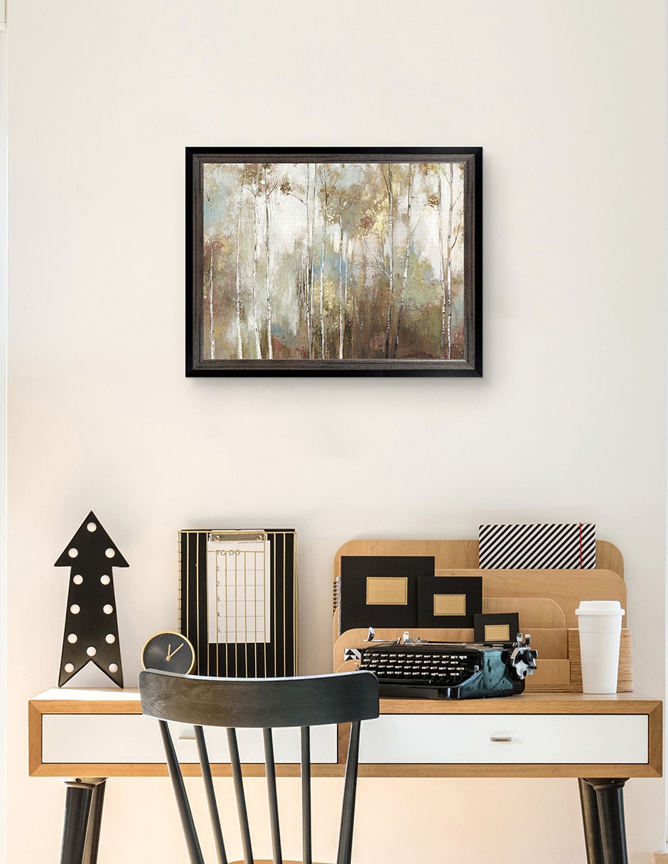 Cuadro decorativo Abedul fino III de Allison Pearce técnica mixta 5