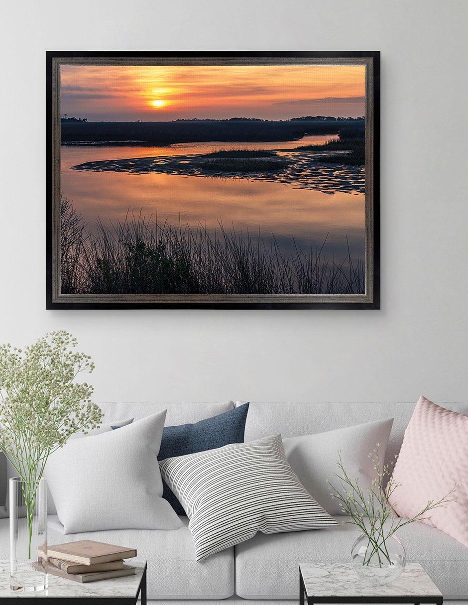 Cuadro decorativo Amanecer en Big Bend Florida de Andy Crawford técnica mixta 2