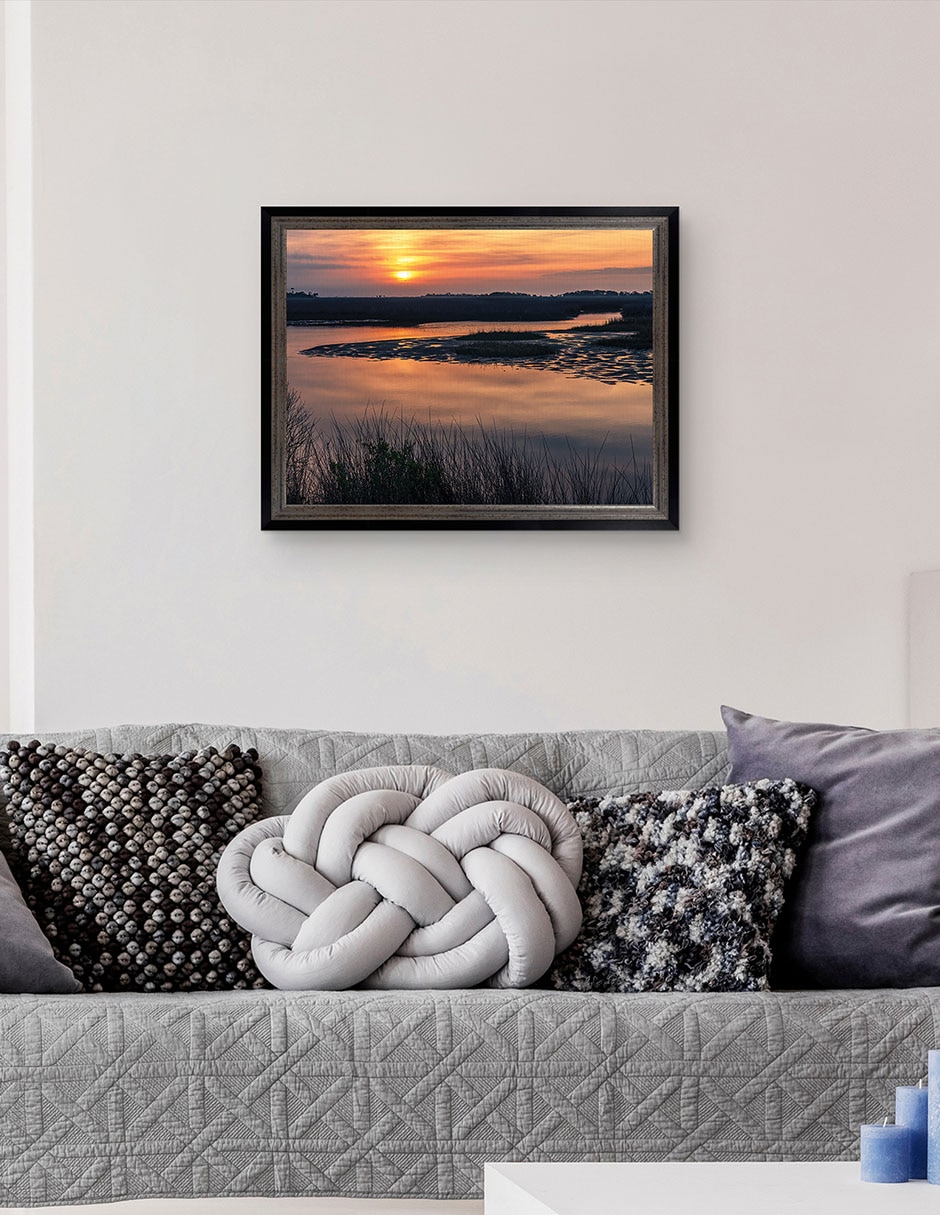 Cuadro decorativo Amanecer en Big Bend Florida de Andy Crawford técnica mixta 3