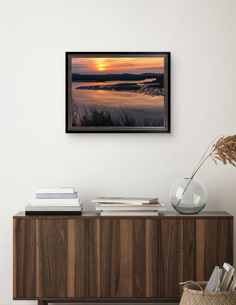 Cuadro decorativo Amanecer en Big Bend Florida de Andy Crawford técnica mixta 4