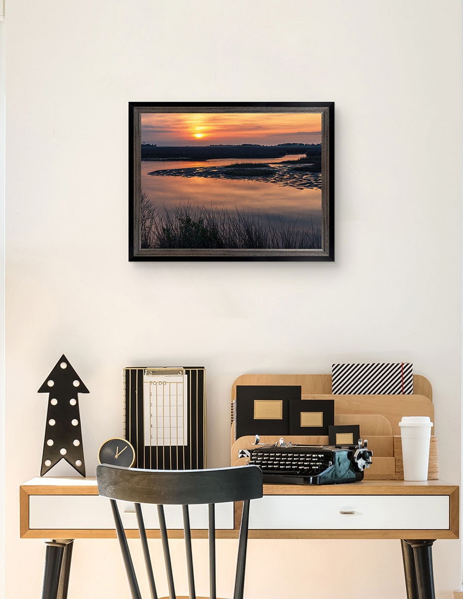 Cuadro decorativo Amanecer en Big Bend Florida de Andy Crawford técnica mixta 5