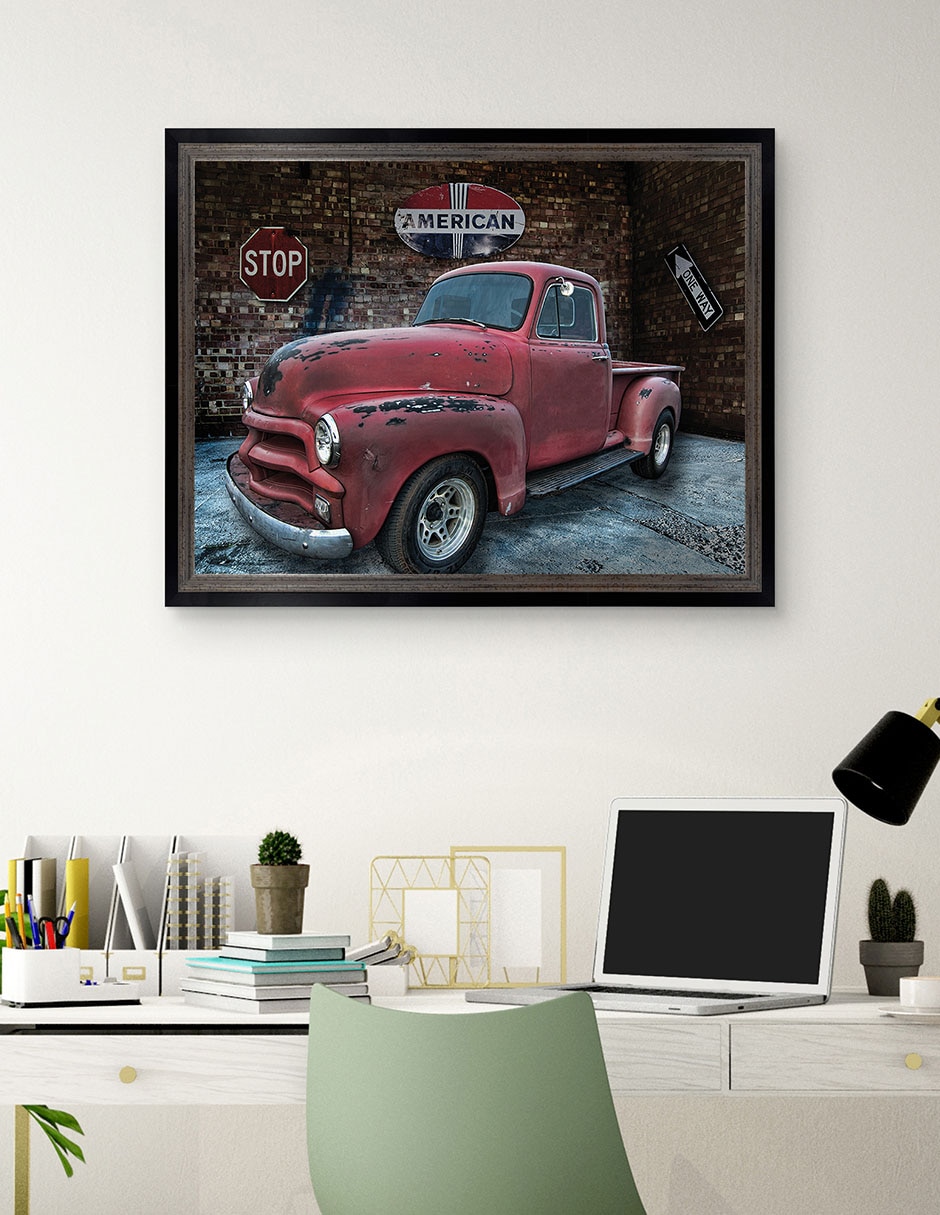 Cuadro decorativo Camioneta Chevrolet 1954 de Lori Hutchison técnica mixta 3