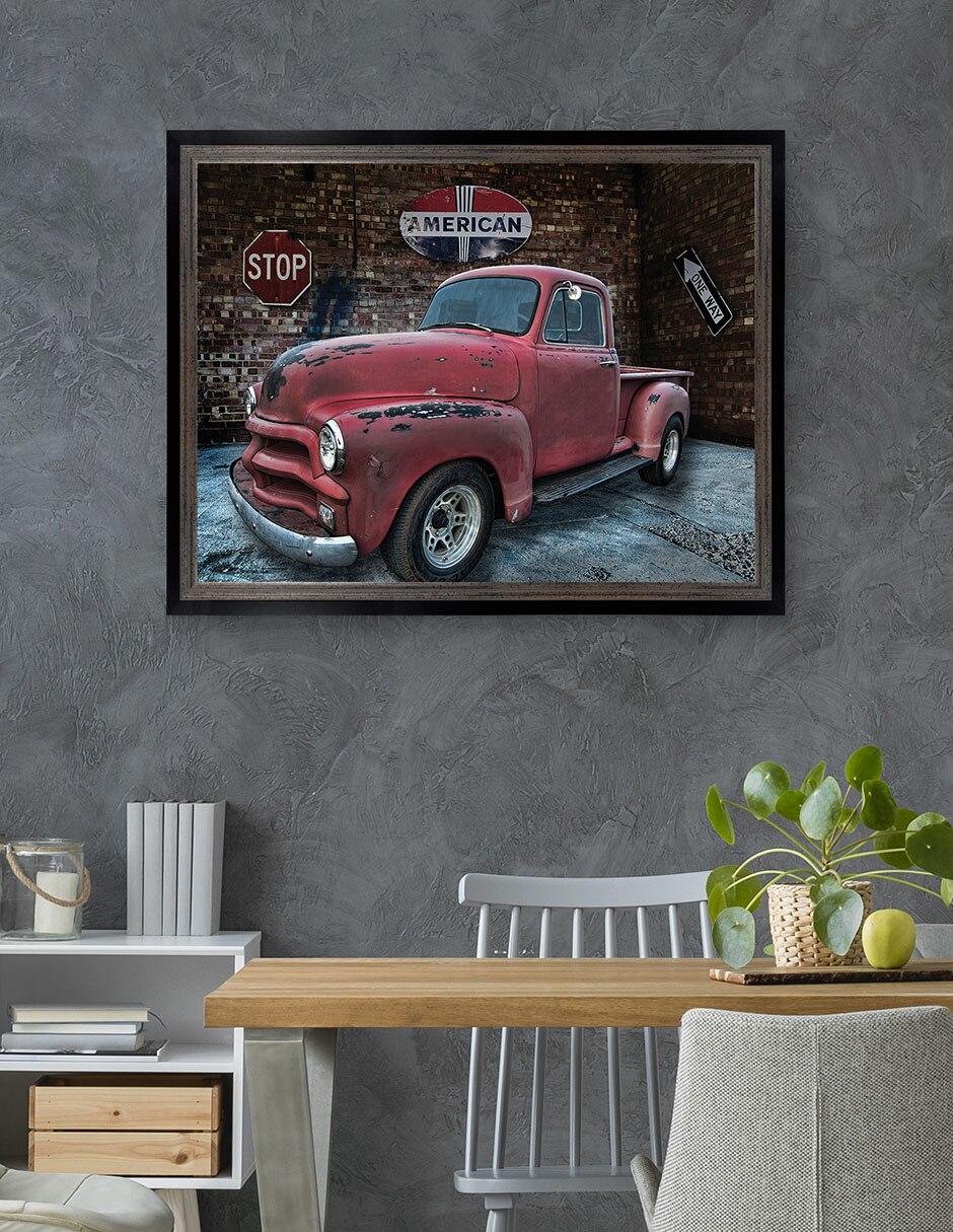 Cuadro decorativo Camioneta Chevrolet 1954 de Lori Hutchison técnica mixta 4