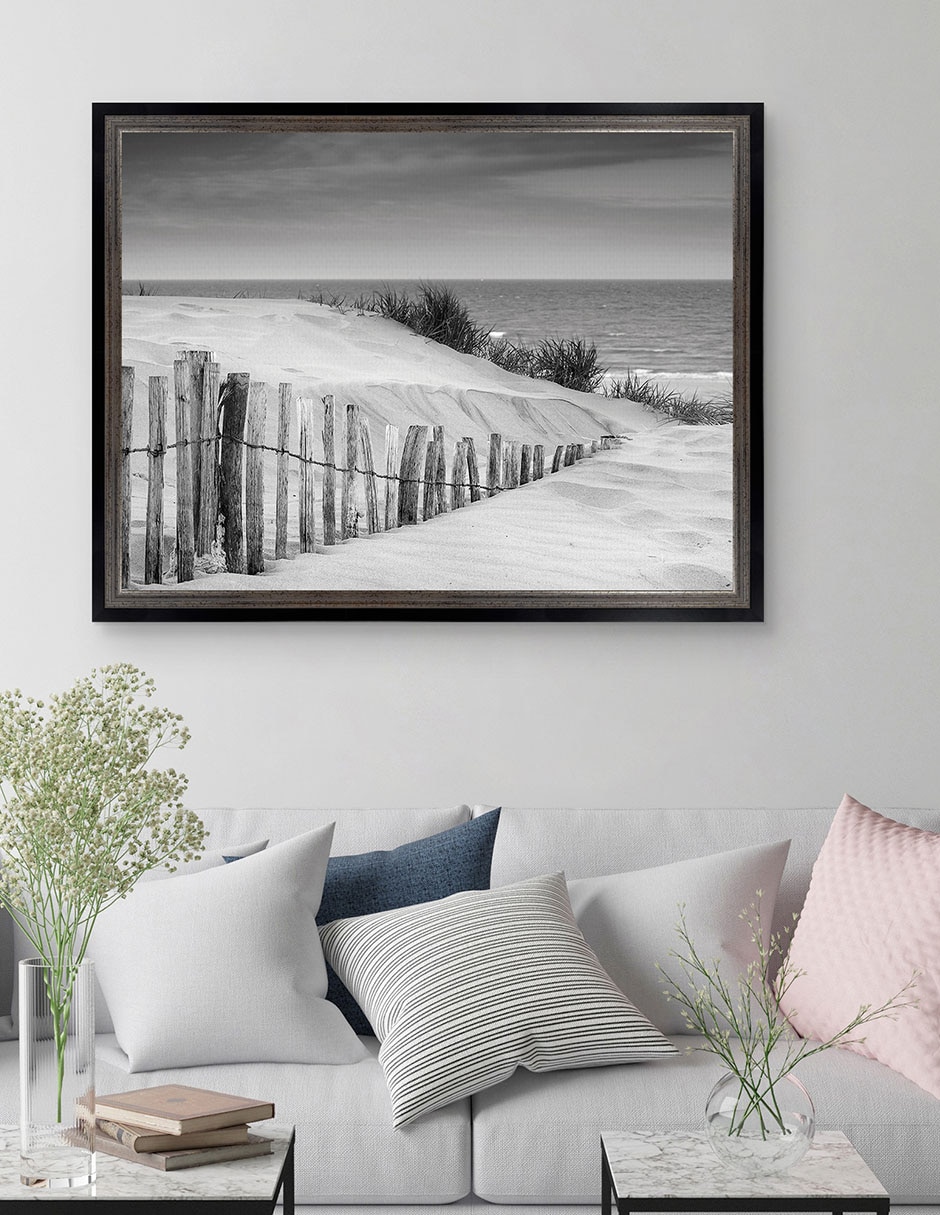 Cuadro decorativo Dunas en blanco y negro suave de DP Gallery técnica mixta 3