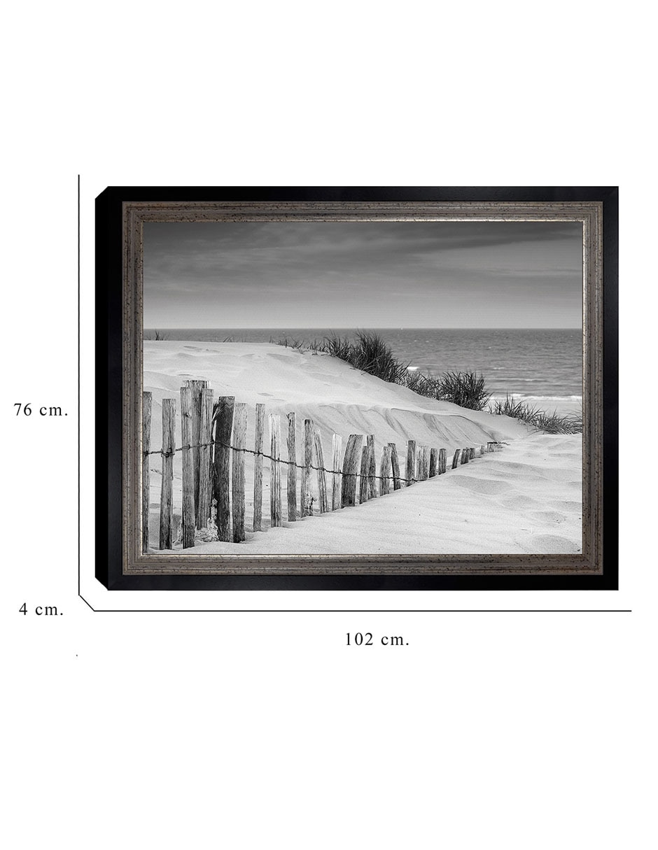 Cuadro decorativo Dunas en blanco y negro suave de DP Gallery técnica mixta 2