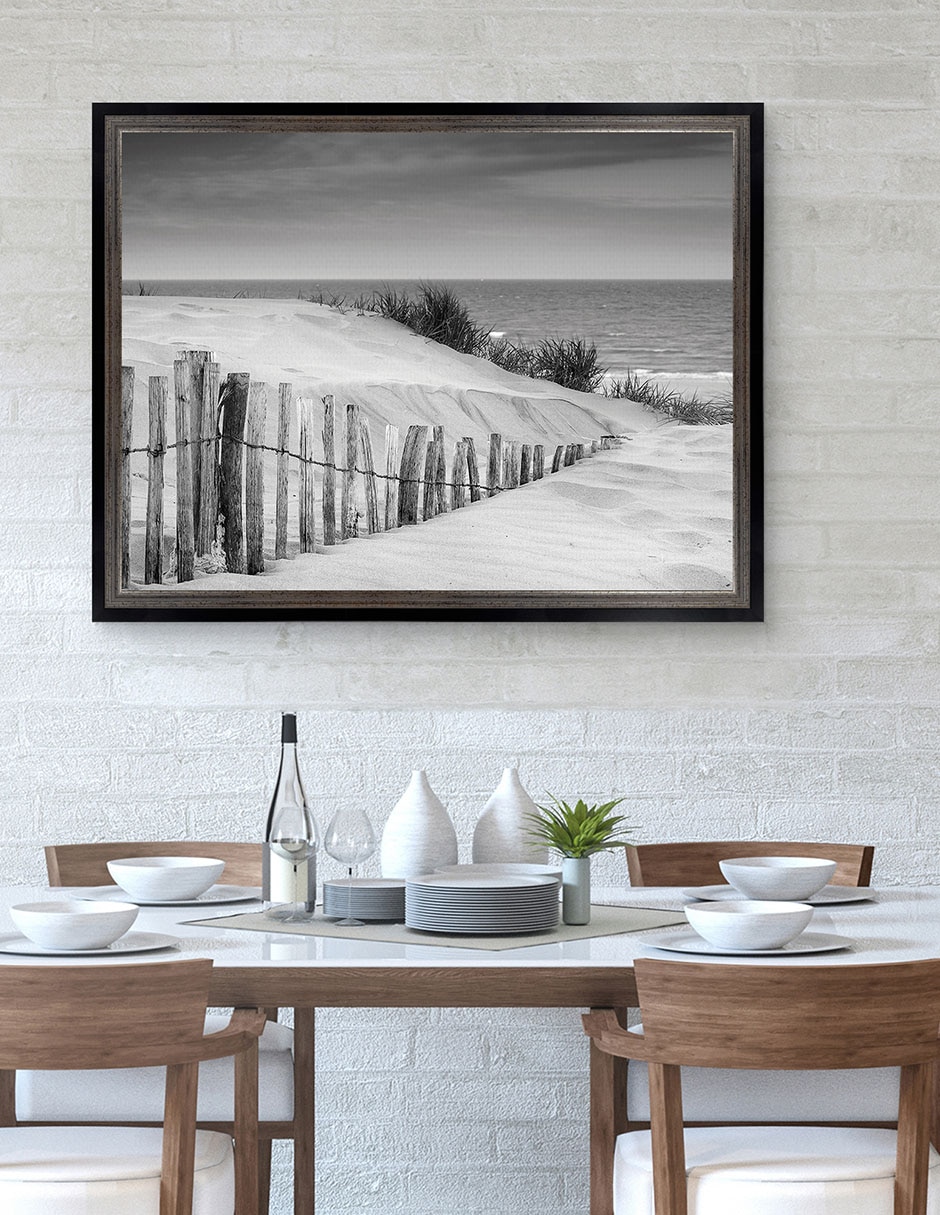 Cuadro decorativo Dunas en blanco y negro suave de DP Gallery técnica mixta 4