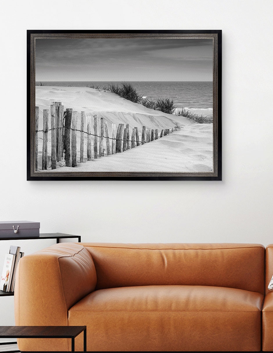 Cuadro decorativo Dunas en blanco y negro suave de DP Gallery técnica mixta 5