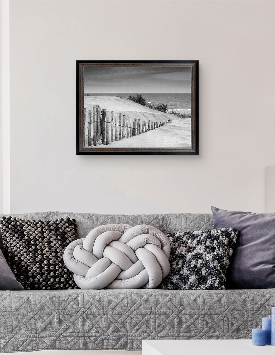 Cuadro decorativo Dunas en blanco y negro suave de DP Gallery técnica mixta 2
