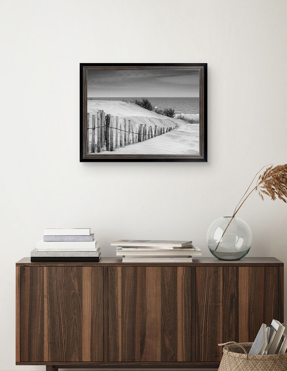 Cuadro decorativo Dunas en blanco y negro suave de DP Gallery técnica mixta 3