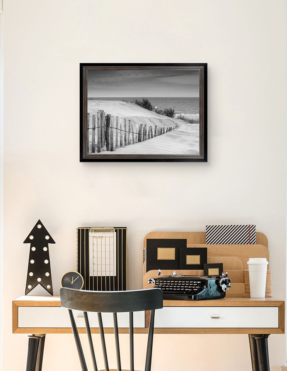 Cuadro decorativo Dunas en blanco y negro suave de DP Gallery técnica mixta 4