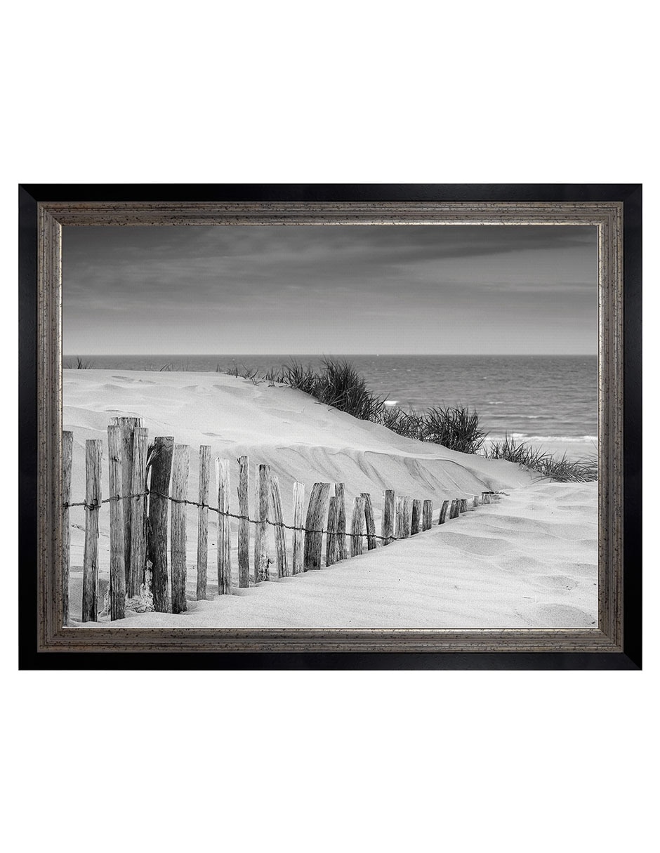 Cuadro decorativo Dunas en blanco y negro suave de DP Gallery técnica mixta