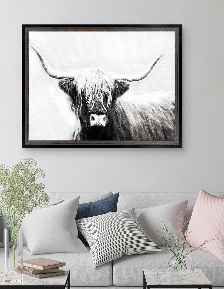 Cuadro decorativo Longhorn de las tierras altas de Danita Delimont técnica mixta 3